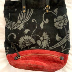 Lucky Brand Suede Bucket Backpack